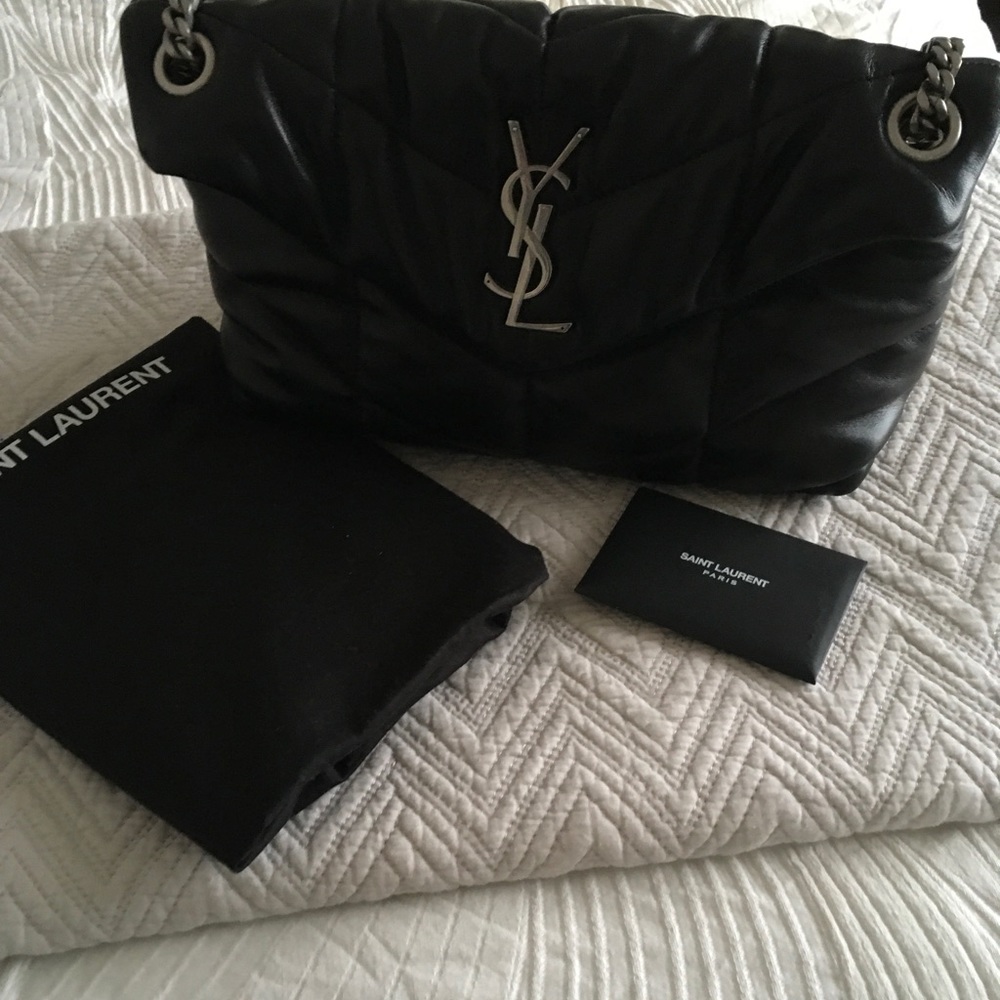 Sold - YSL Saint Laurent  Puffer bag - small in Black